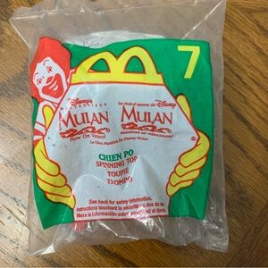1998 Mcdonald’s Mulan Original Happy Meal Toy Character Chien Po Sealed package